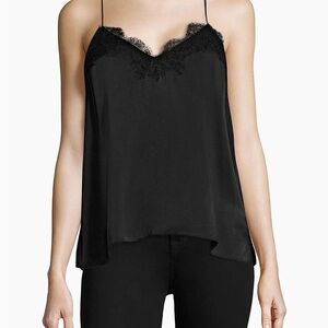 Cami NYC - Racer Silk Charmeuse Camisole - Black - NWOT
